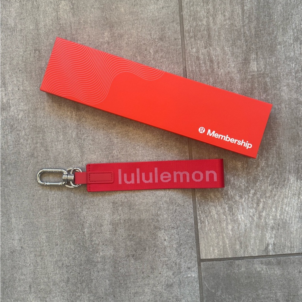 lululemon athletica Red Never Lost Keychain